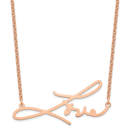 Roségoldbeschichtet Sterlingsilber /rose Signature Halskette