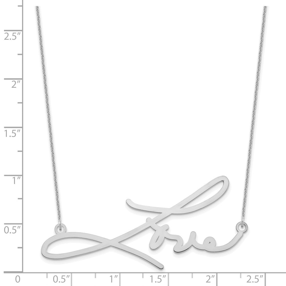 Sterlingsilber Silber/rhodiniert Signature Halskette