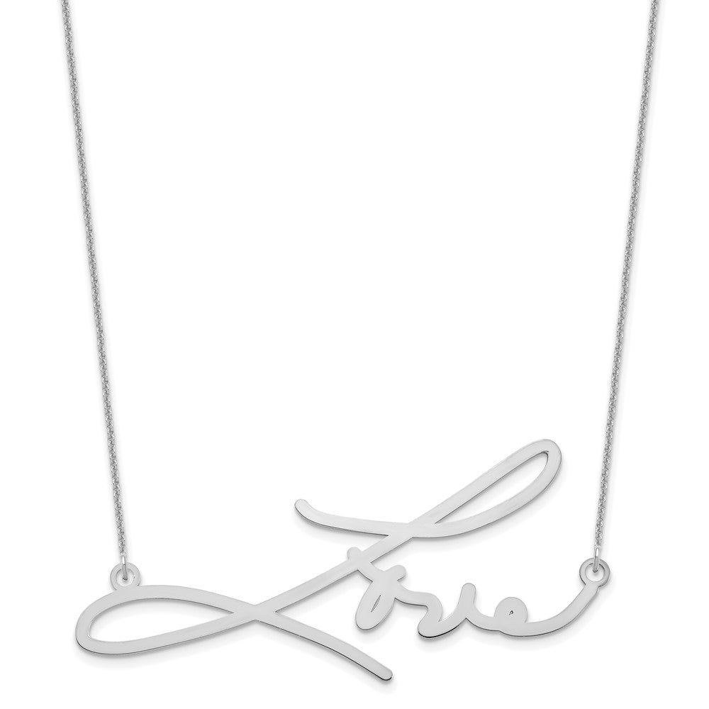Sterlingsilber Silber/rhodiniert Signature Halskette