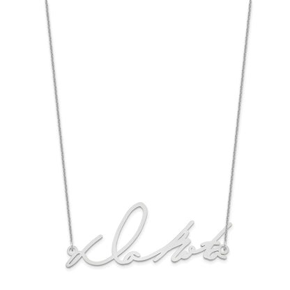 14K Weißgold Signature Halskette