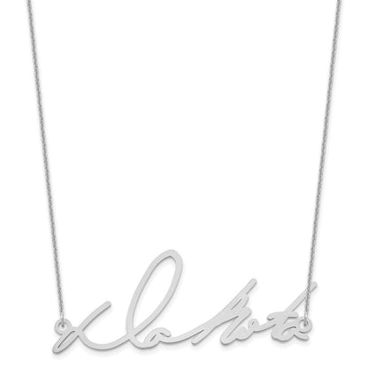 14K Weißgold Signature Halskette