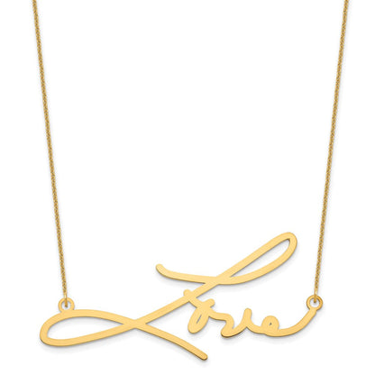 14K Gelbgold Signature Halskette