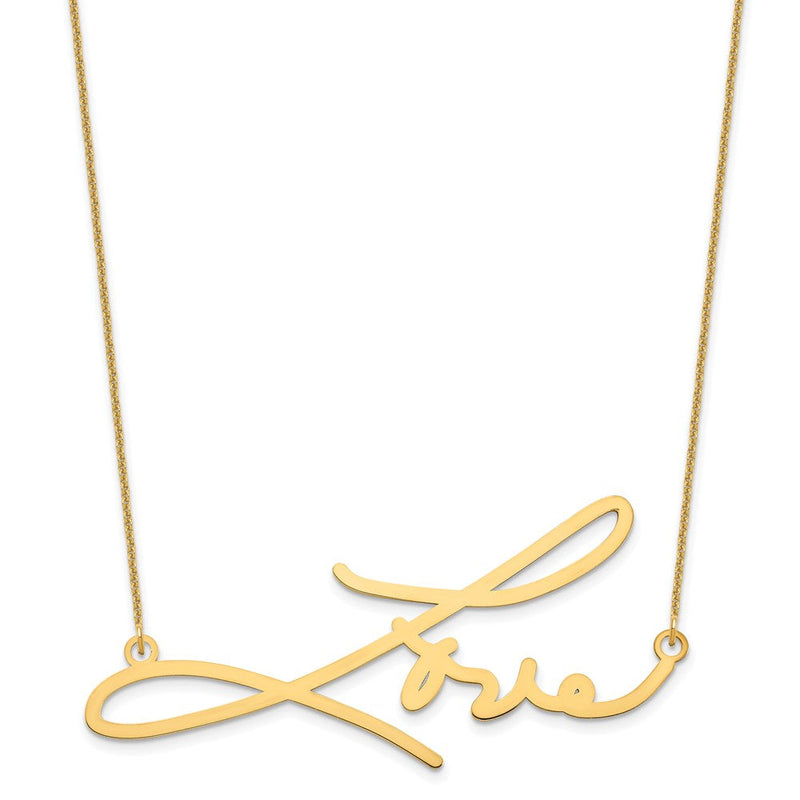 14K Gelbgold Signature Halskette