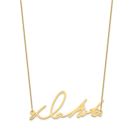 14K Gelbgold Signature Halskette