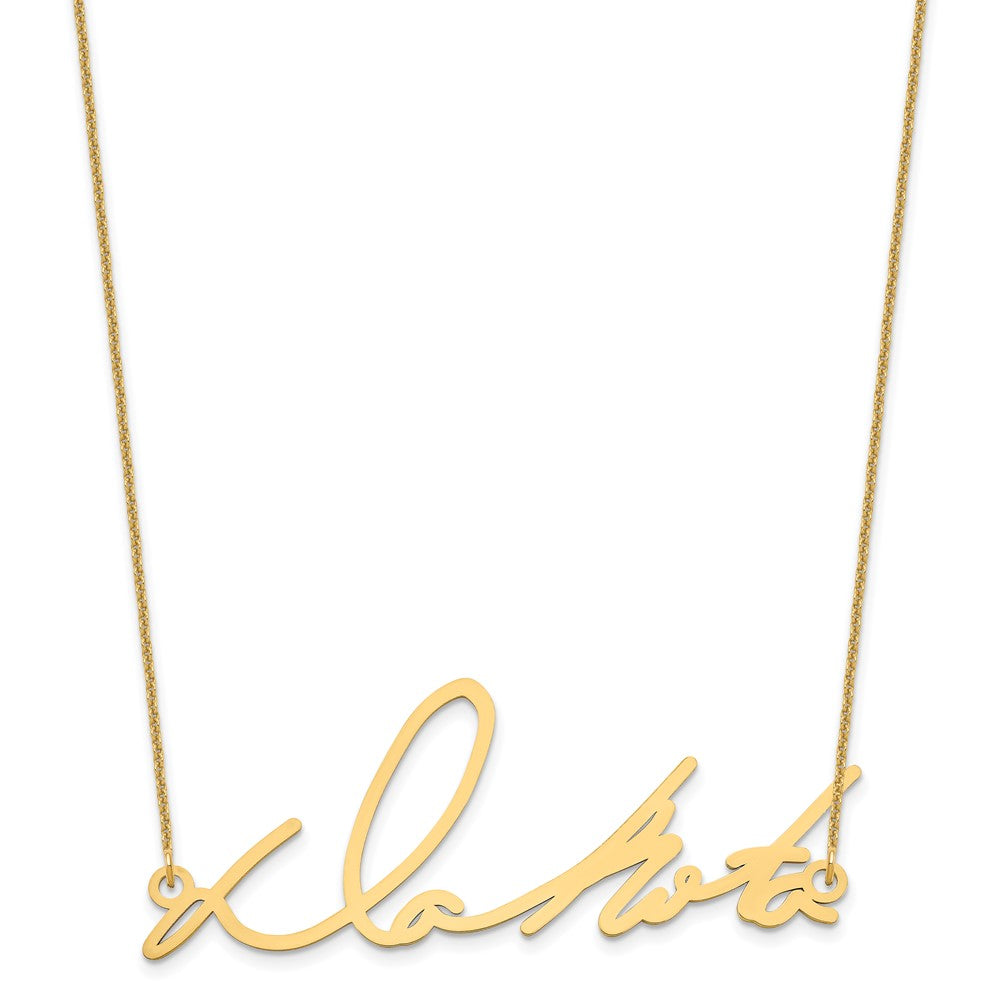 14K Gelbgold Signature Halskette