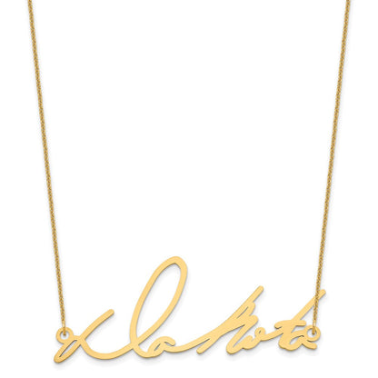 14K Gelbgold Signature Halskette