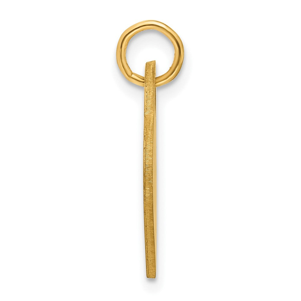 14K Gelbgold Monogramm Herz Charm