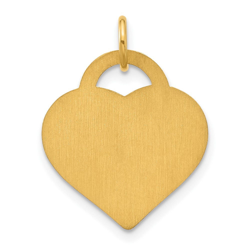 14K Gelbgold Monogramm Herz Charm