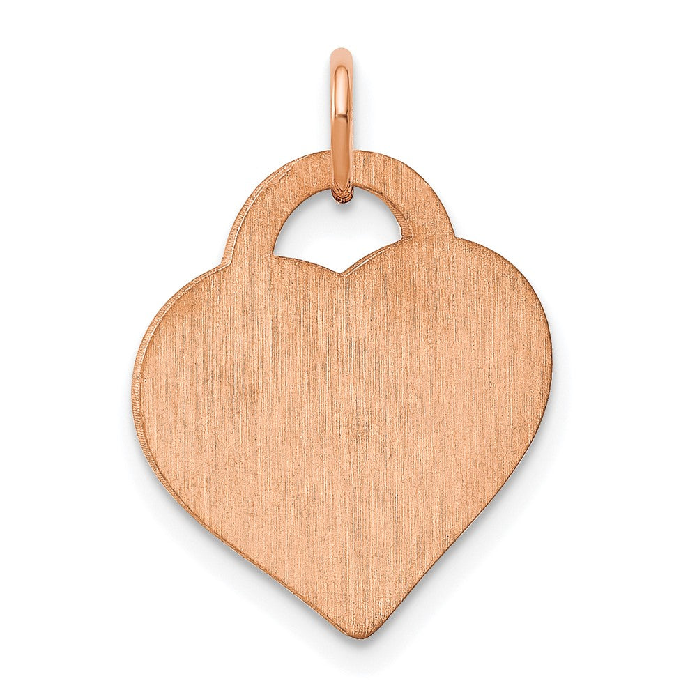 Roségoldbeschichtet Sterlingsilber /rose Monogramm Herz Charm