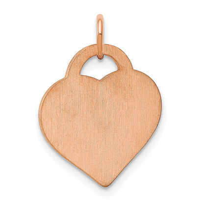 Roségoldbeschichtet Sterlingsilber /rose Monogramm Herz Charm