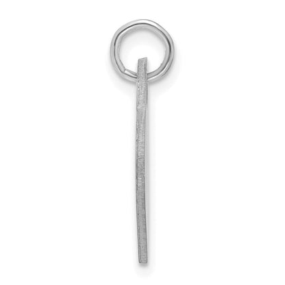 14K Weißgold Monogramm Herz Charm