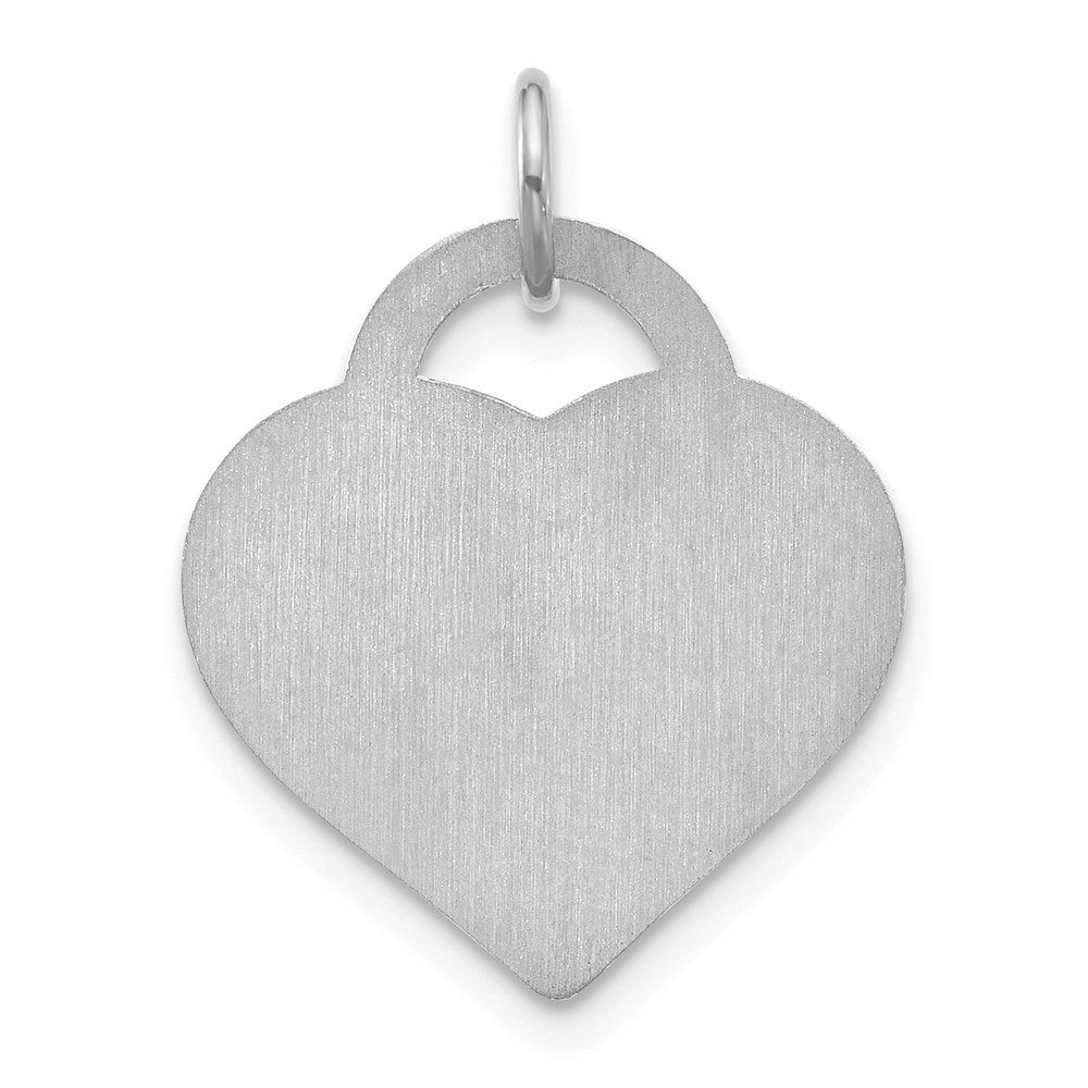 Sterlingsilber Silber/rhodiniert Monogramm Herz Charm