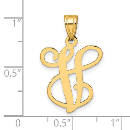 Vergoldet Sterlingsilber Buchstabe V Initiale Anhänger