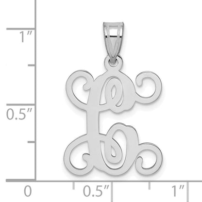 Sterlingsilber Rhodiniert Buchstabe C Initiale Anhänger
