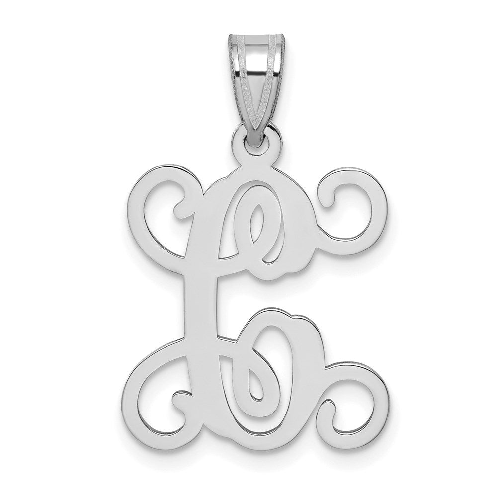Sterlingsilber Rhodiniert Buchstabe C Initiale Anhänger