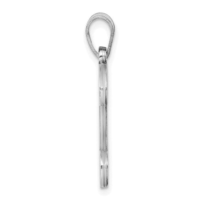 Sterlingsilber Rhodiniert Buchstabe D Initiale Anhänger