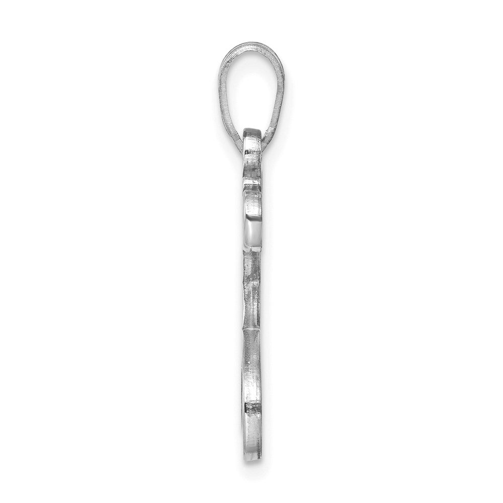 Sterlingsilber Rhodiniert Buchstabe F Initiale Anhänger