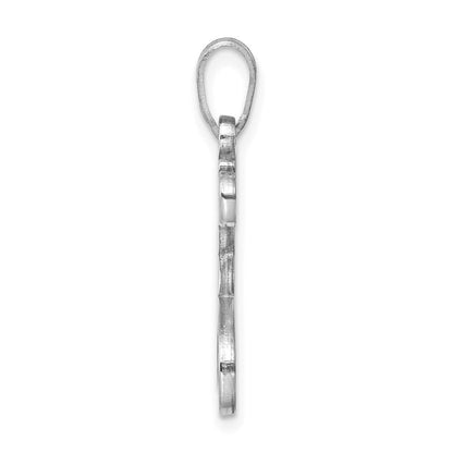 Sterlingsilber Rhodiniert Buchstabe F Initiale Anhänger