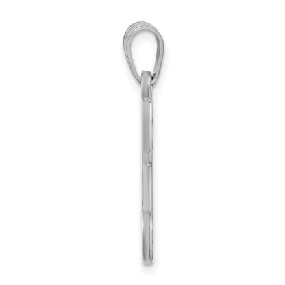 Sterlingsilber Rhodiniert Buchstabe K Initiale Anhänger