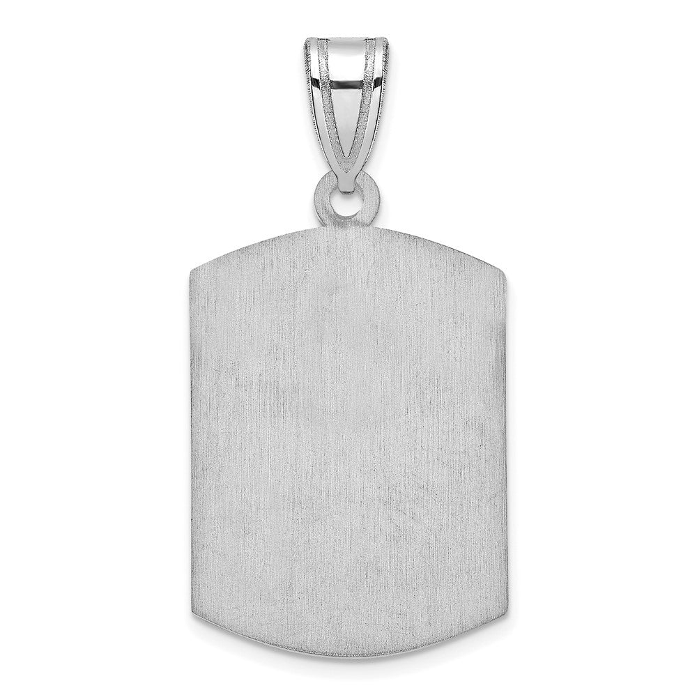 Sterlingsilber Silber/rhodiniert Gebürstet Monogramm Anhänger