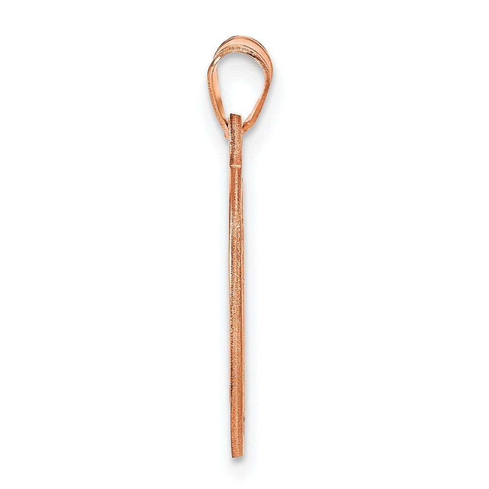 Roségoldbeschichtet Sterlingsilber /rose Klein Rund Monogramm Anhänger