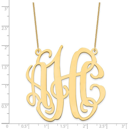 14K Gelbgold Groß Monogramm Halskette