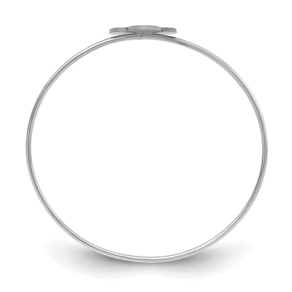 Sterlingsilber Silber/rhodiniert Klee Monogramm Schieber auf Armreif