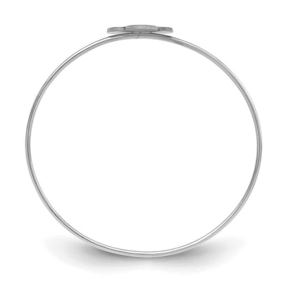 Sterlingsilber Silber/rhodiniert Klee Monogramm Schieber auf Armreif