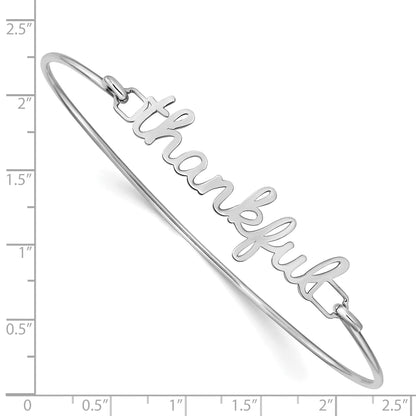 14K Weißgold Name Platte auf Sterlingsilber Armreif