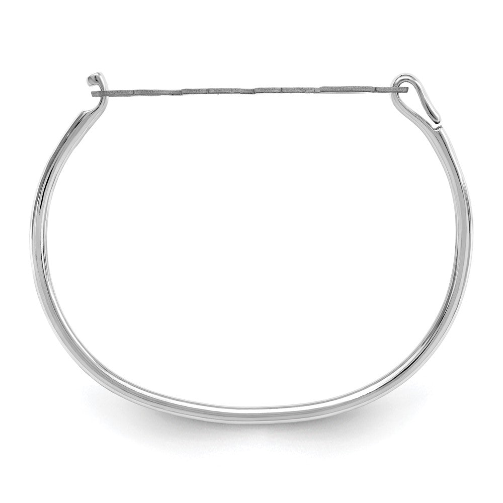 14K Gelbgold Name Platte auf Sterlingsilber Armreif