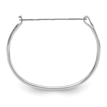 14K Gelbgold Name Platte auf Sterlingsilber Armreif