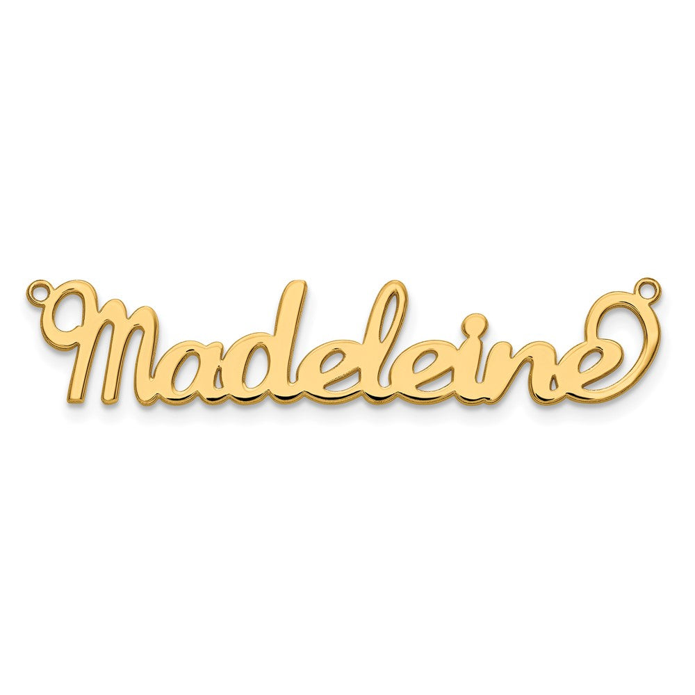 Vergoldet Sterlingsilber /gold Name Platte