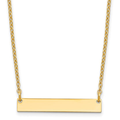 Vergoldet Sterlingsilber /gold Klein Rohling Stab Halskette