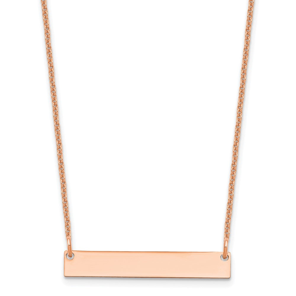 14K Roségold 14l Klein Rohling Stab Halskette