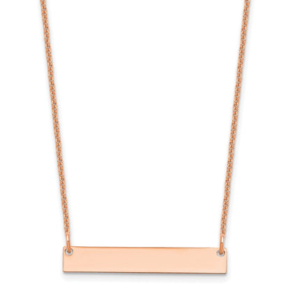 14K Roségold 14l Klein Rohling Stab Halskette