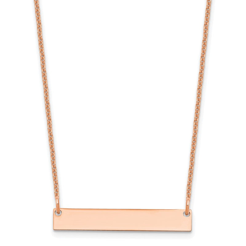 14K Roségold 14l Klein Rohling Stab Halskette