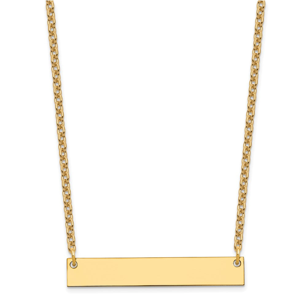 Vergoldet Sterlingsilber /gold Mittel Rohling Stab Halskette