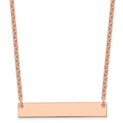 Roségoldbeschichtet Sterlingsilber /rose Mittel Rohling Stab Halskette