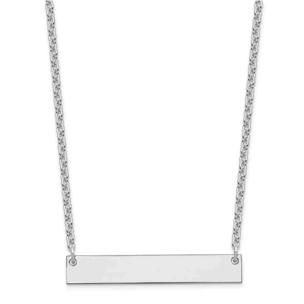 Sterlingsilber Silber/rhodiniert Mittel Rohling Stab Halskette