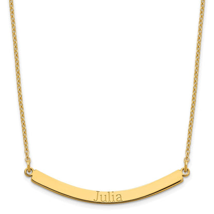 Vergoldet Sterlingsilber /gold Gebogen Stab Halskette