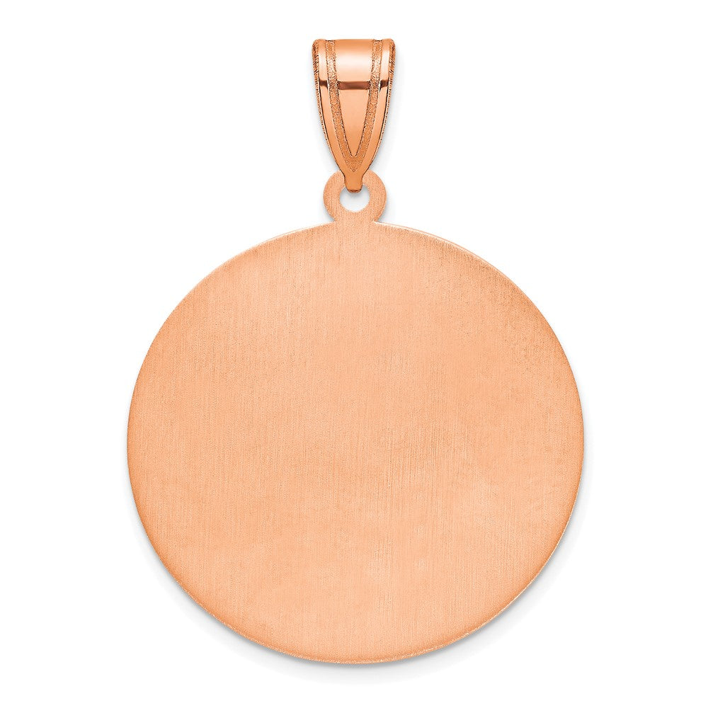 14K Roségold Gebürstet I Liebe You To The Mond Anhänger