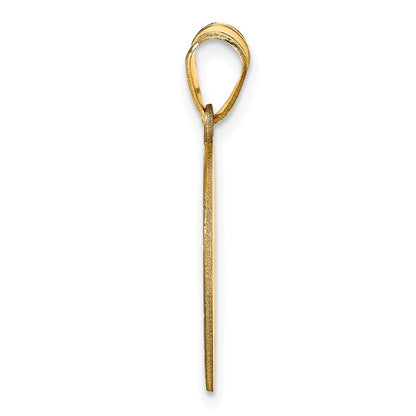 14K Gelbgold Personalisiert Volleyball Anhänger