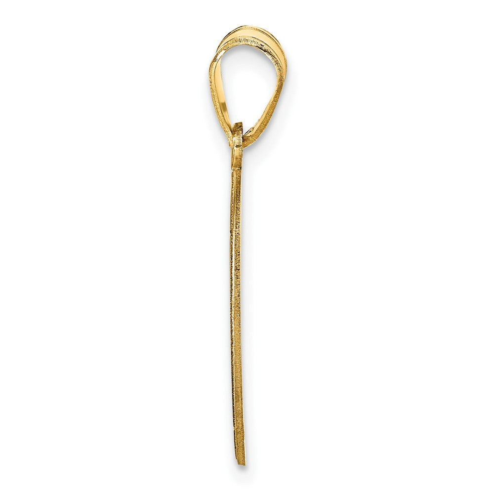 14K Gelbgold Personalisiert Baseball Anhänger