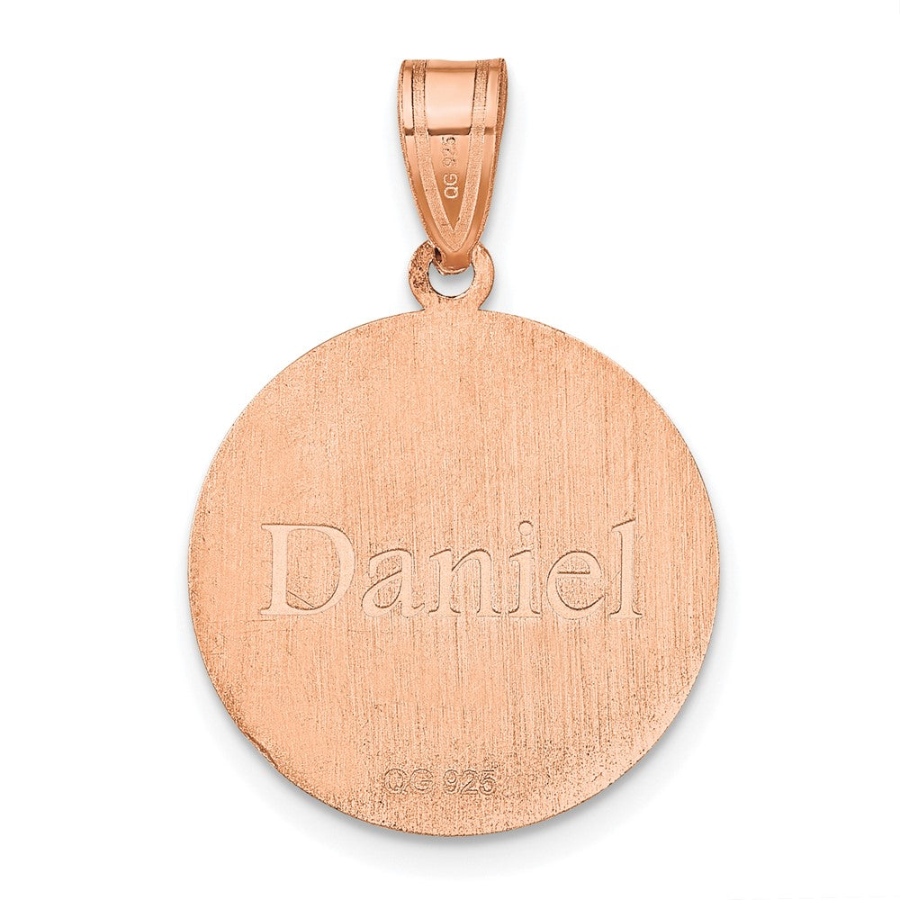 Roségoldbeschichtet Sterlingsilber /rose Personalisiert Baseball Anhänger
