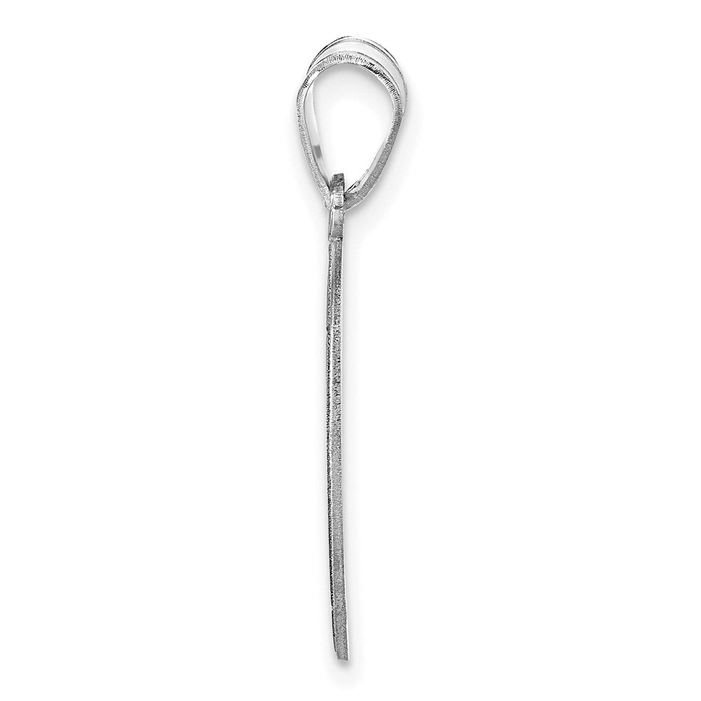 Sterlingsilber Silber/rhodiniert Personalisiert Baseball Anhänger