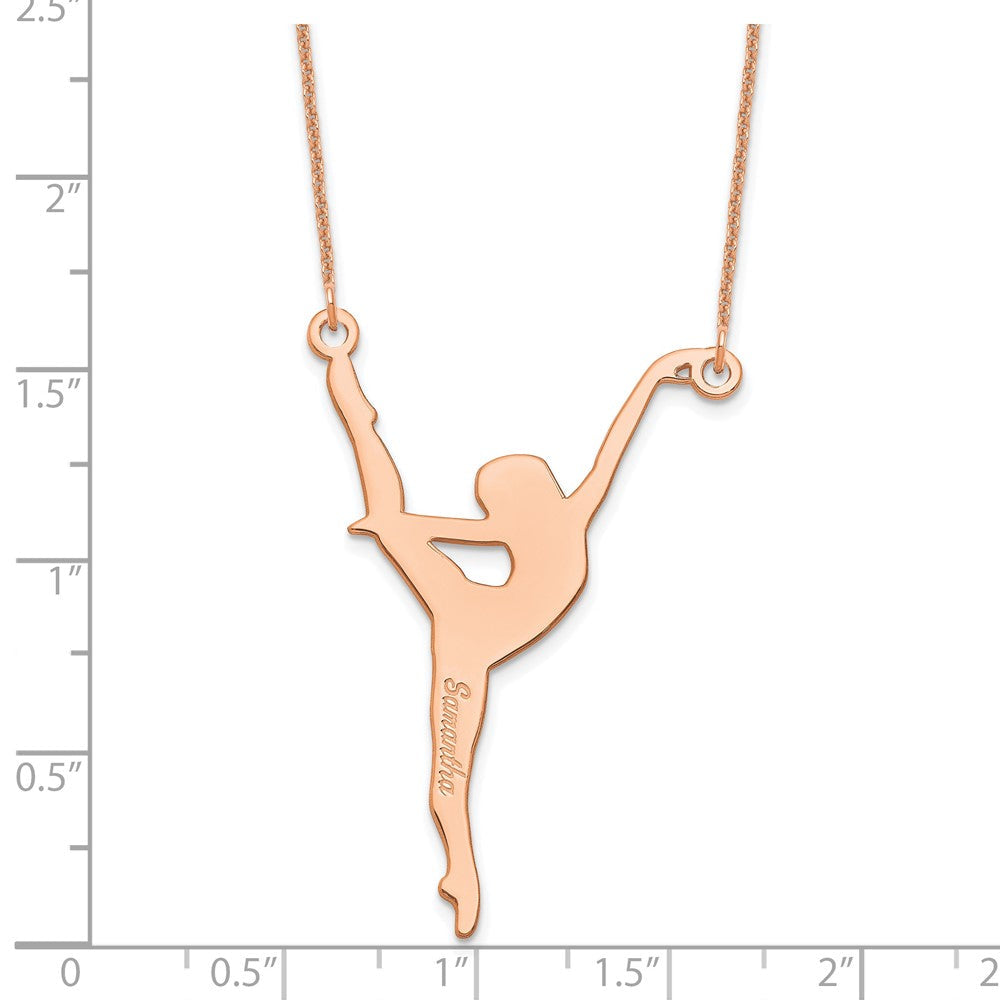 14K Roségold Personalisiert Dancer Halskette