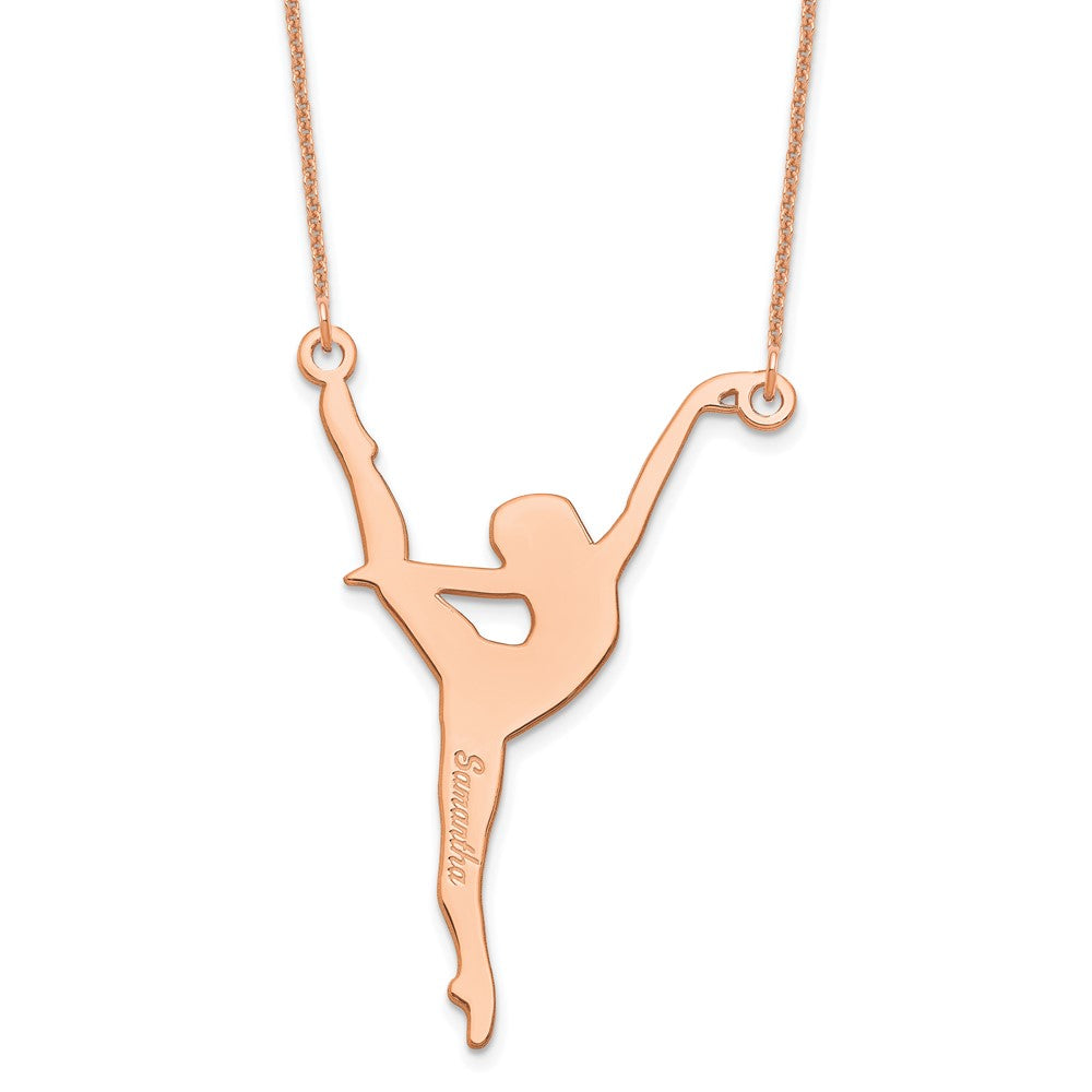 14K Roségold Personalisiert Dancer Halskette