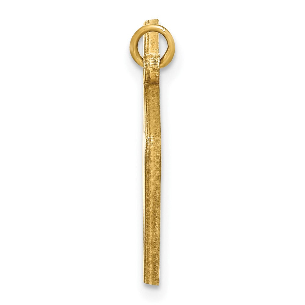 14K Gelbgold Personalisiert Megaphone Anhänger