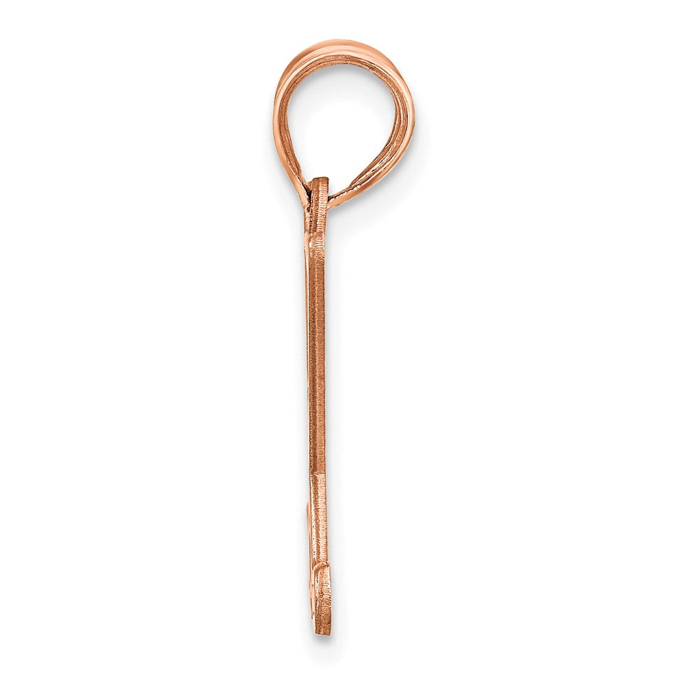 14K Roségold Personalisiert Hockey Anhänger