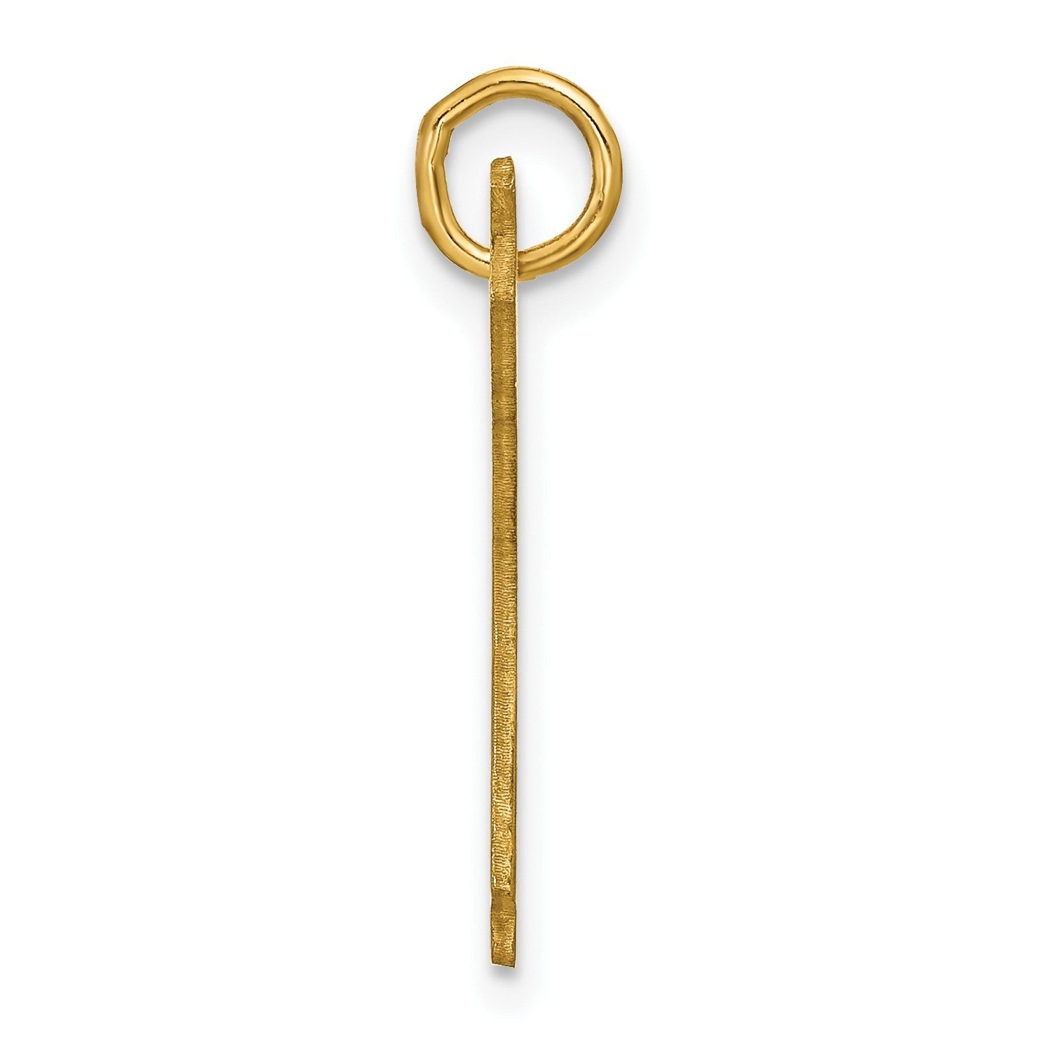 14K Gelbgold Personalisiert Mädchen Karate Anhänger